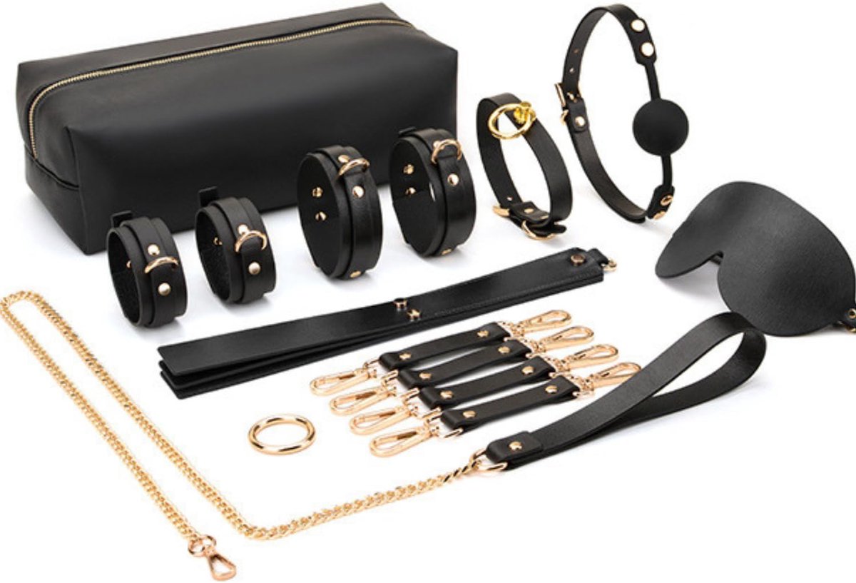 BDSM set voor koppels - premium leer - bondage accessoires - voor beginners en gevorderden - ShopVlot