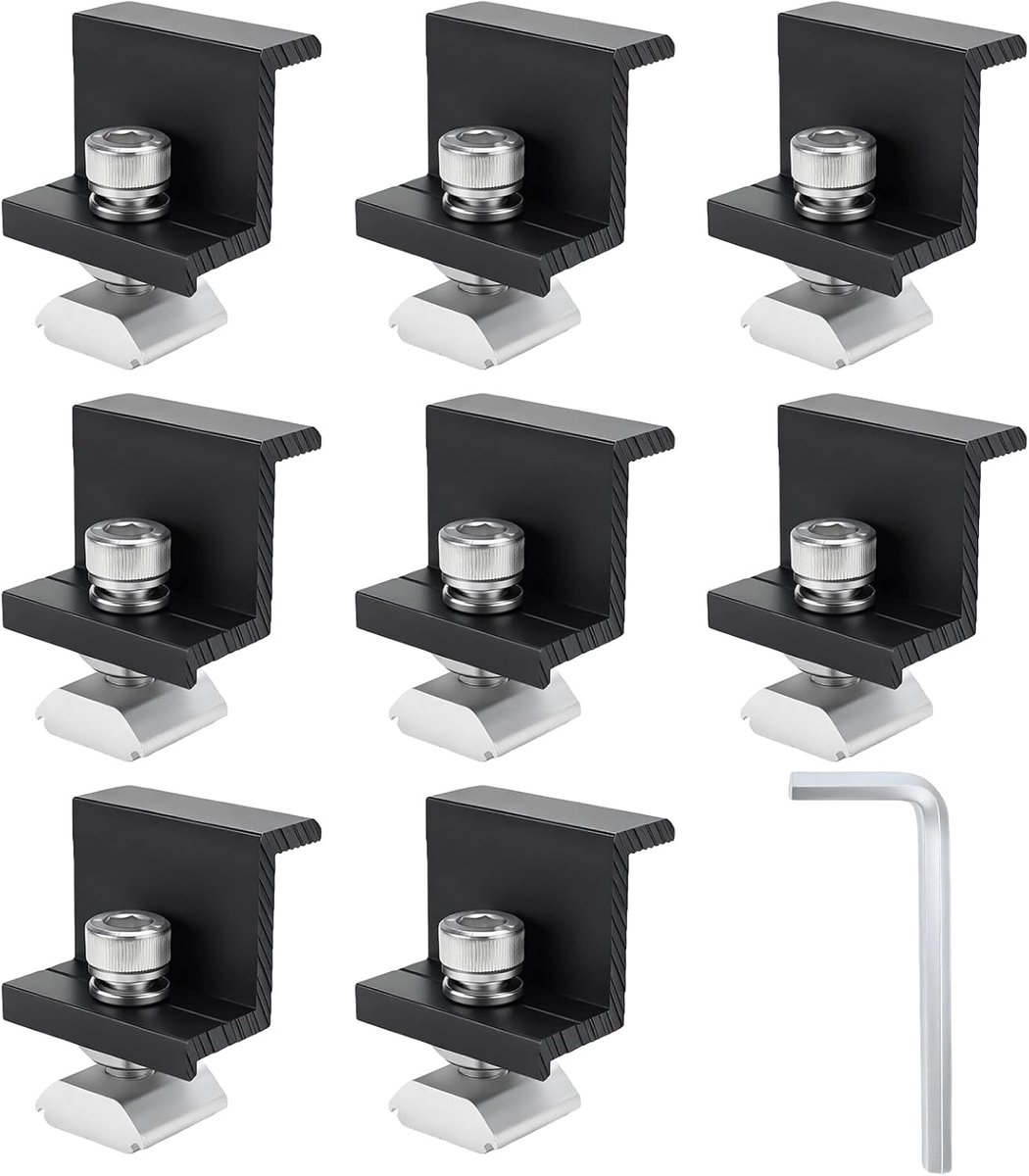 Solar panel montagehouder 30mm - aluminium - Z-vormige structuur - ideaal voor zonnepanelen op camperdaken - ShopVlot