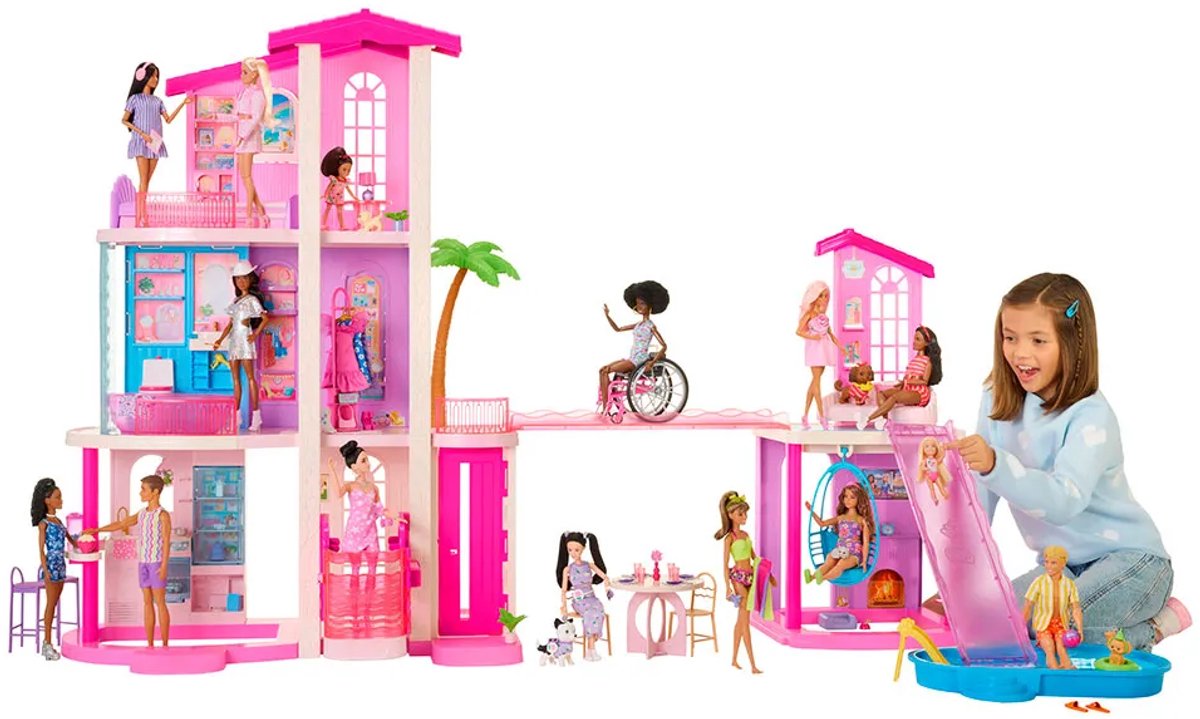 Barbie Droomhuis Poppenhuis - Meer dan 65 onderdelen - inclusief meubels — afbeelding 9