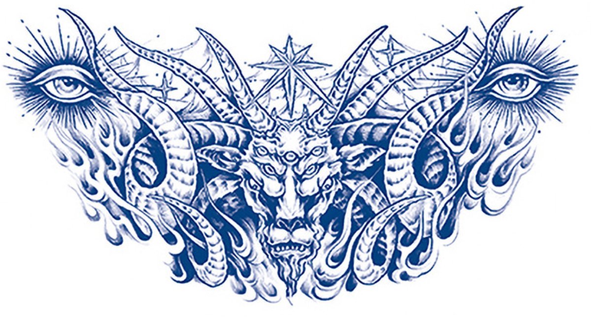 Tijdelijke tattoo Alziend oog 2 weken