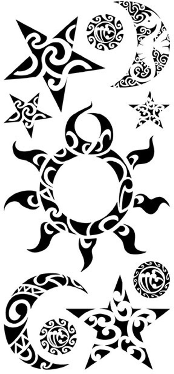 Tijdelijke tattoo Planeten 3 dagen