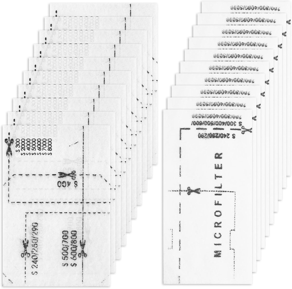 Stofzuigerfilters set van 20 - 10 motorfilters en 10 uitlaatfilters - Perfecte pasvorm - Verbeterde zuigkracht - ShopVlot