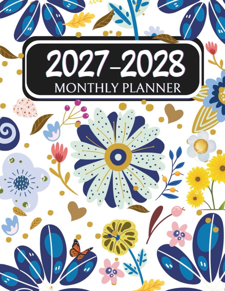 Maandplanner 2027-2028 - Twee jaar - Met feestdagen en inspirerende citaten - Perfect voor organisatie - ShopVlot