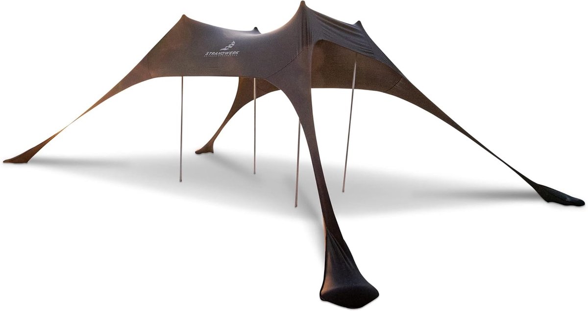 Strandtent Pop Up - Premium Lycra - Donkergrijs - Ideaal voor schaduw en frisse lucht - ShopVlot