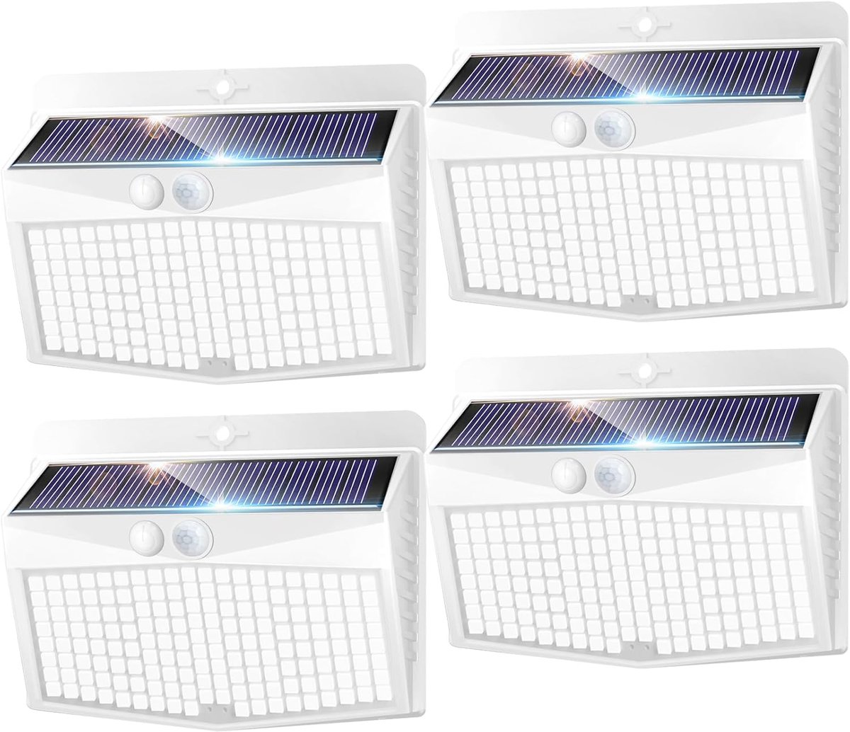 Buitenverlichting met bewegingssensor - 168 LED - IP65 waterdicht - Verlicht je tuin - ShopVlot