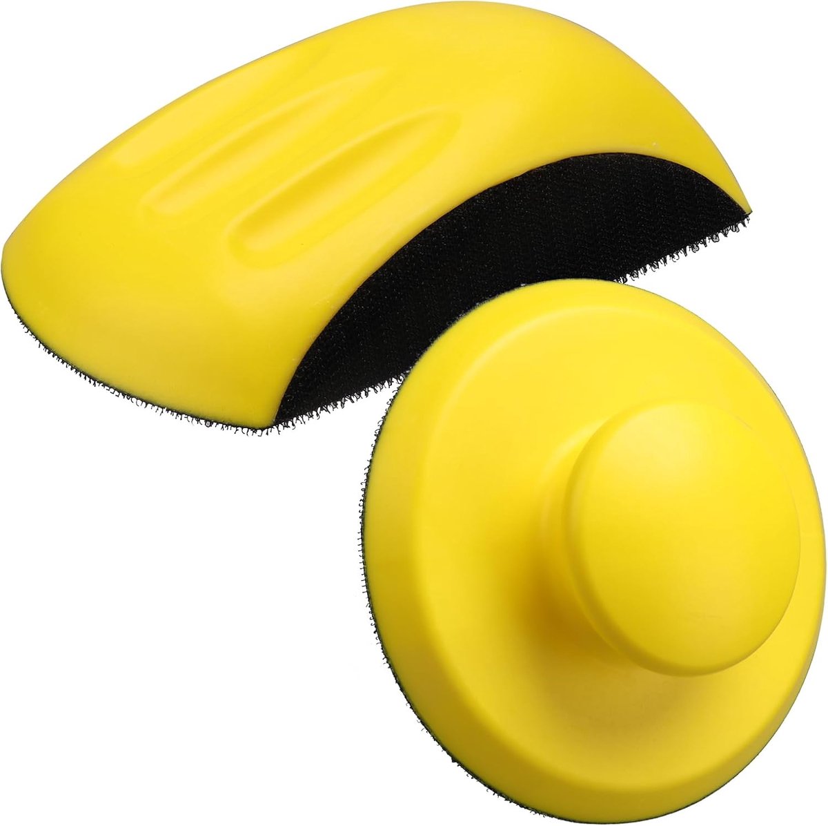 SnelShoppen - 2 Stuks 15 cm Schuurblok, Hand Schuurblok voor Houtbewerking, Klussen en Meubelrestauratie, Ergonomische Handschuurder met Klemsysteem