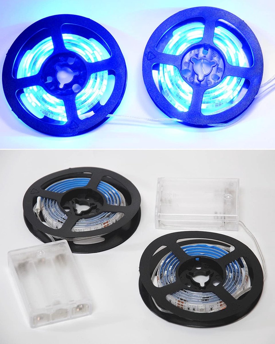LED Strip Lights - 1m Blauw - Waterdichte Flexibele Verlichting - Ideaal voor TV Achtergrond - ShopVlot