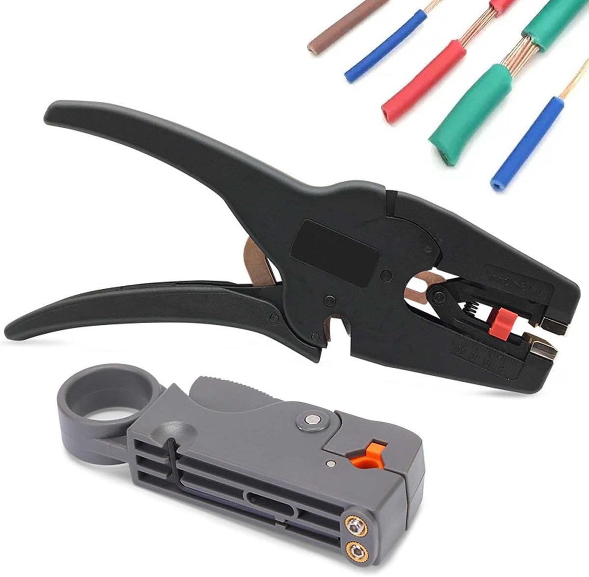 Stripping pliers 0.03-10 mm² - Multi-purpose met kabelsnijder - Dikte aanpassingsschuif - ShopVlot