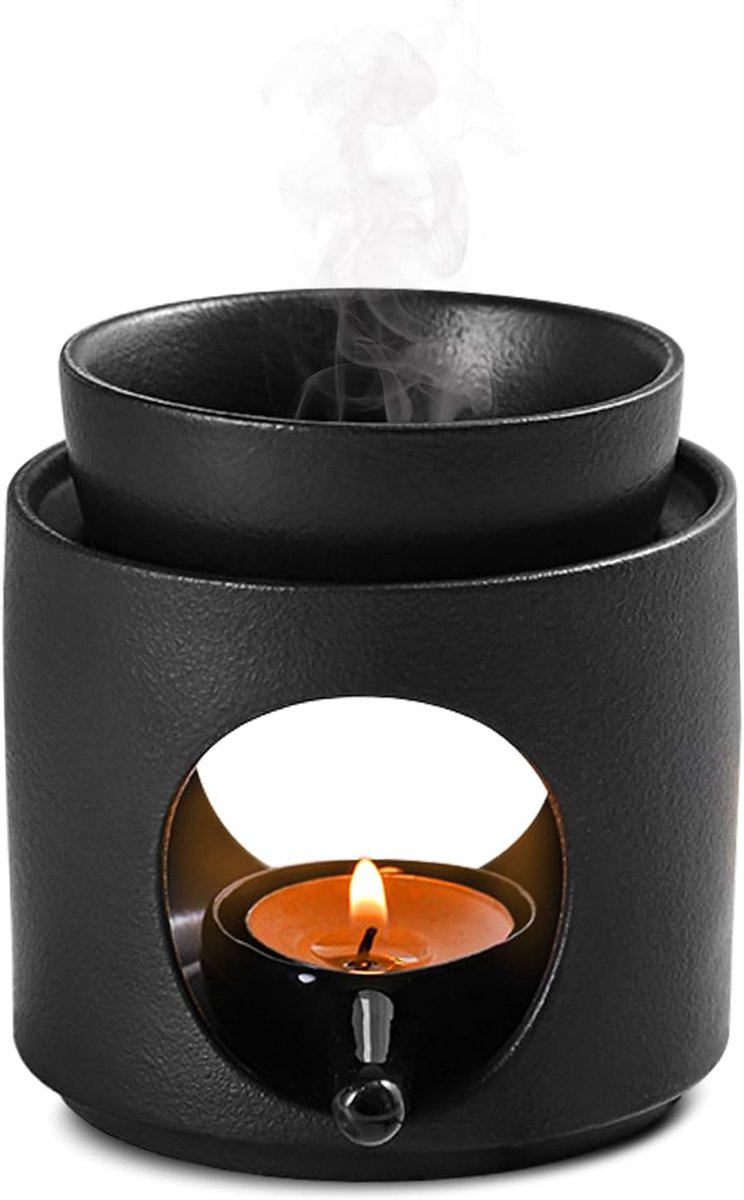 Geurovenring Teelicht - Keramisch - Duurzaam en eenvoudig schoon te maken - Perfect voor aromatherapie - ShopVlot