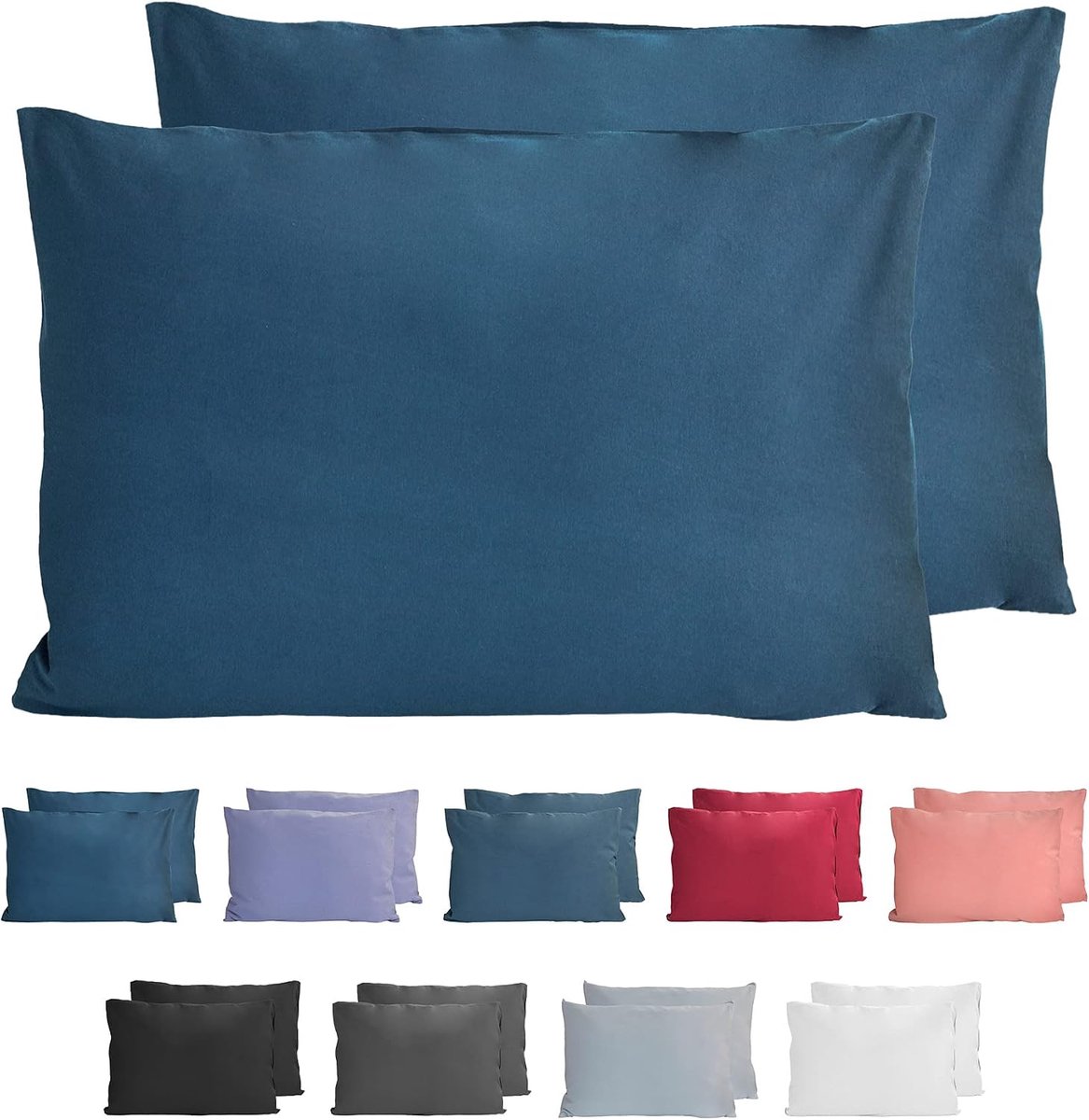 Cushion covers 40x60 cm - premium jersey - 100% katoen - superzacht en ademend - ShopVlot