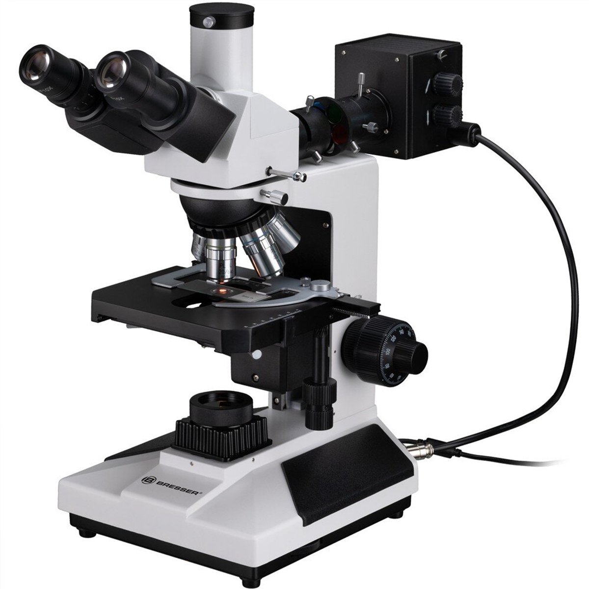 Bol.com Bresser Microscoop - Op- en Doorzichtmicroscoop - Science ADL-601P - 40-600x Vergroting aanbieding