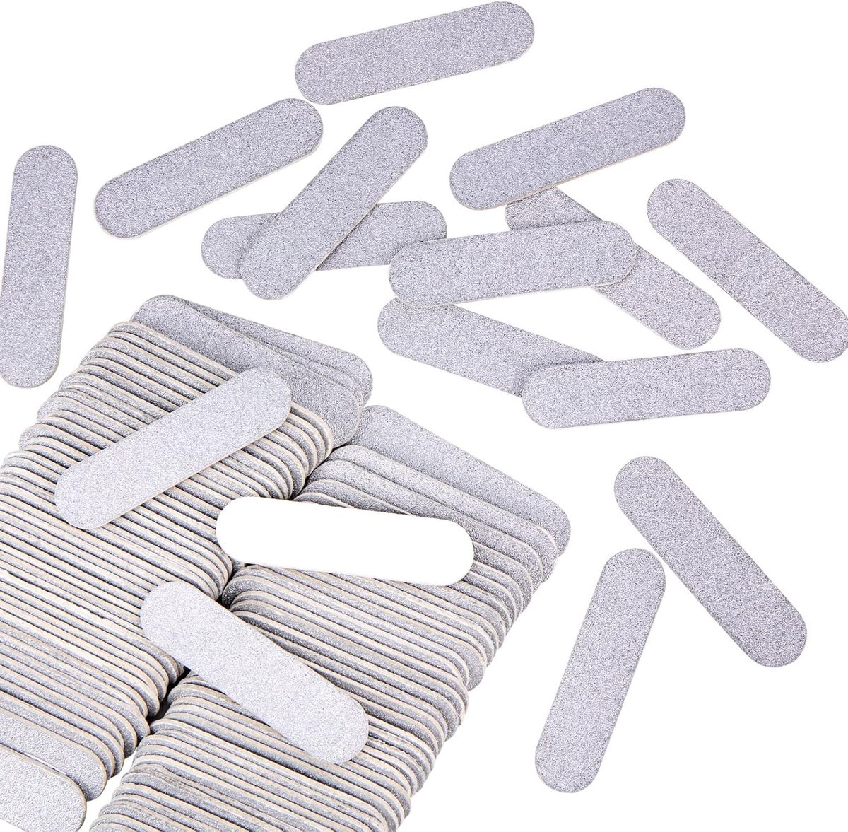 Thijox - 100 Mini Dubbelzijdige Nagelvijl Set voor Vrouwen en Meisjes - Professionele Manicure Tool - Acryl Nagelbuffer 180/240 Grit - Draagbaar en Ge
