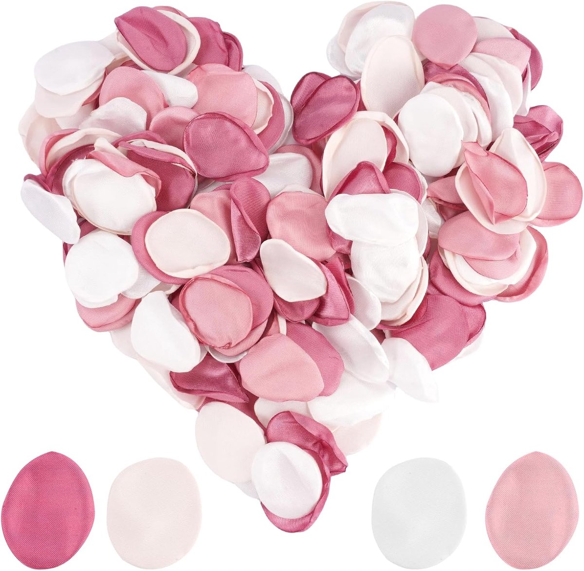 200 Zijden Rozenblaadjes Bordeauxrood en Roze Decoratie voor Bruiloft en Valentijn