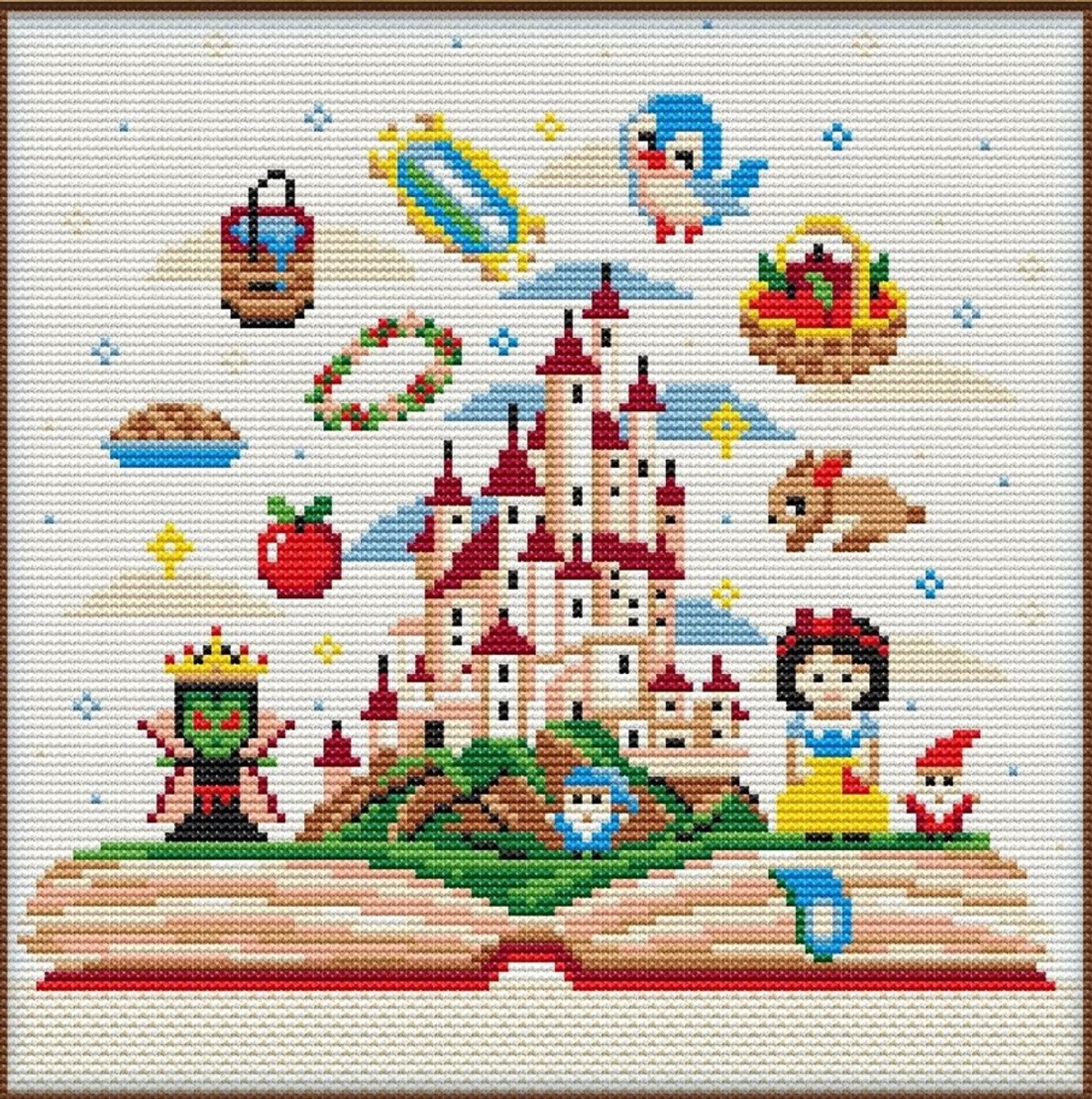 BORDUURPAKKET - The fairy tale of Snow White - Het sprookje van Sneeuwwitje - 2179 - geschikt voor beginners