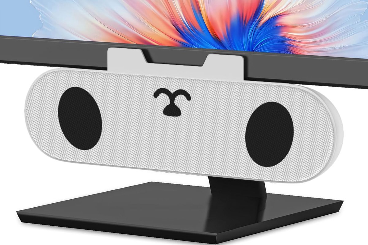 USB speaker voor pc - compacte mini soundbar - clip-on ontwerp - ruimtebesparend geluid - ShopVlot