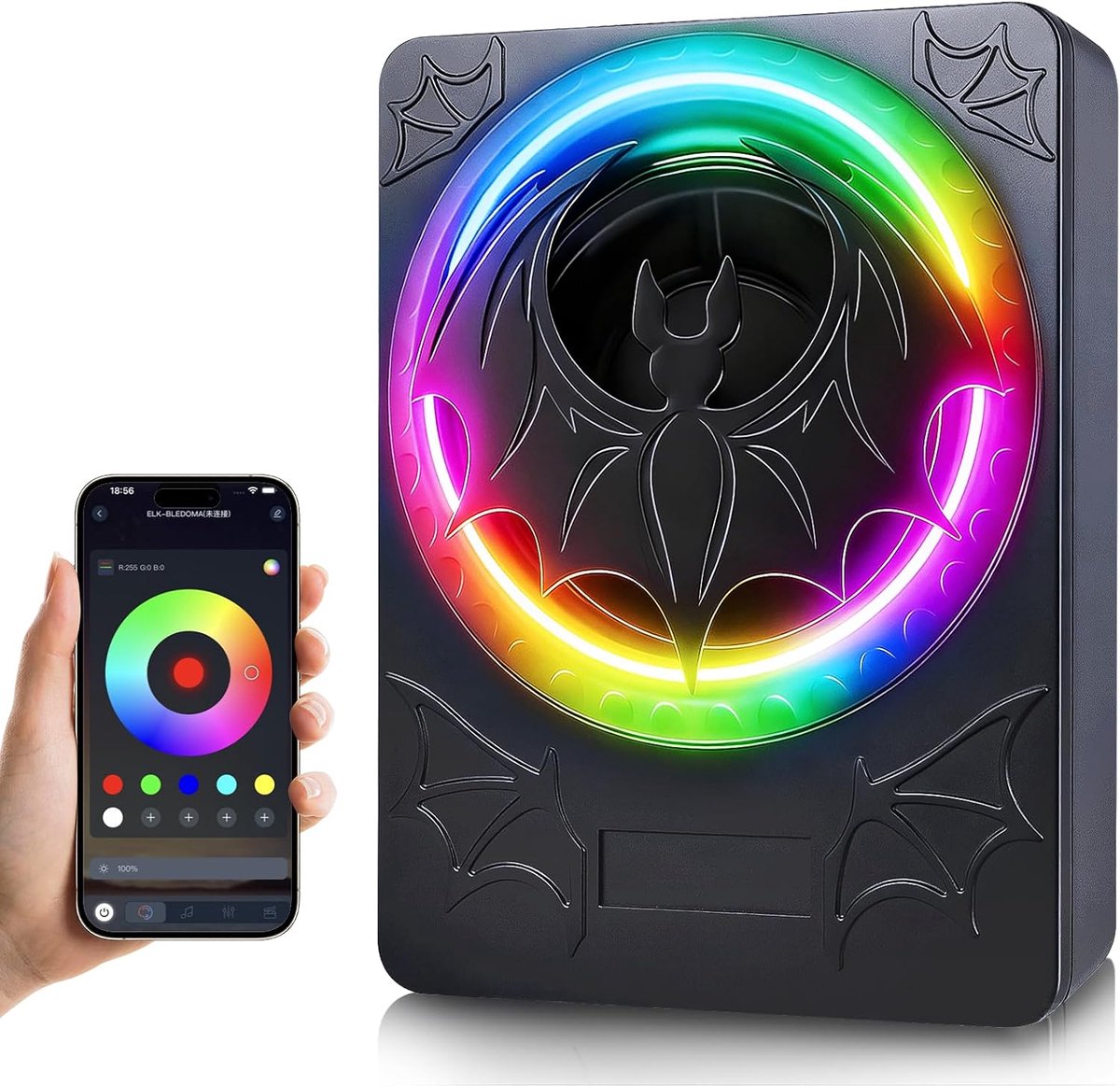 Actieve subwoofer 1200W - Slim model - RGB-kleurverlichting - Versterk je geluid in de auto - ShopVlot