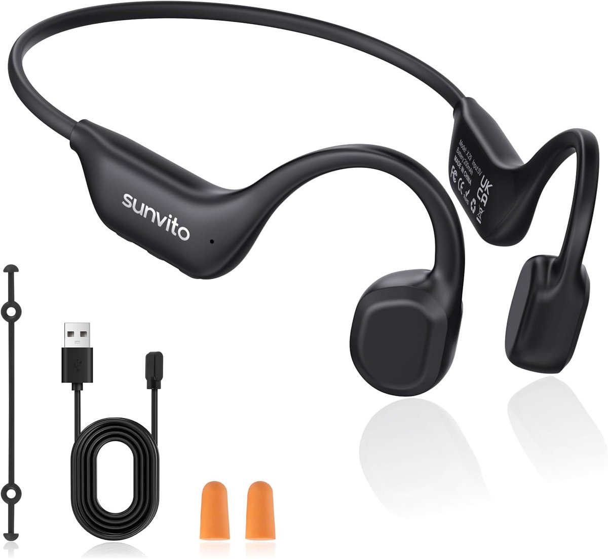 Draadloze hoofdtelefoon IPX6 - Open oortjes - Bluetooth 6.0 - Ideaal voor hardlopen - ShopVlot