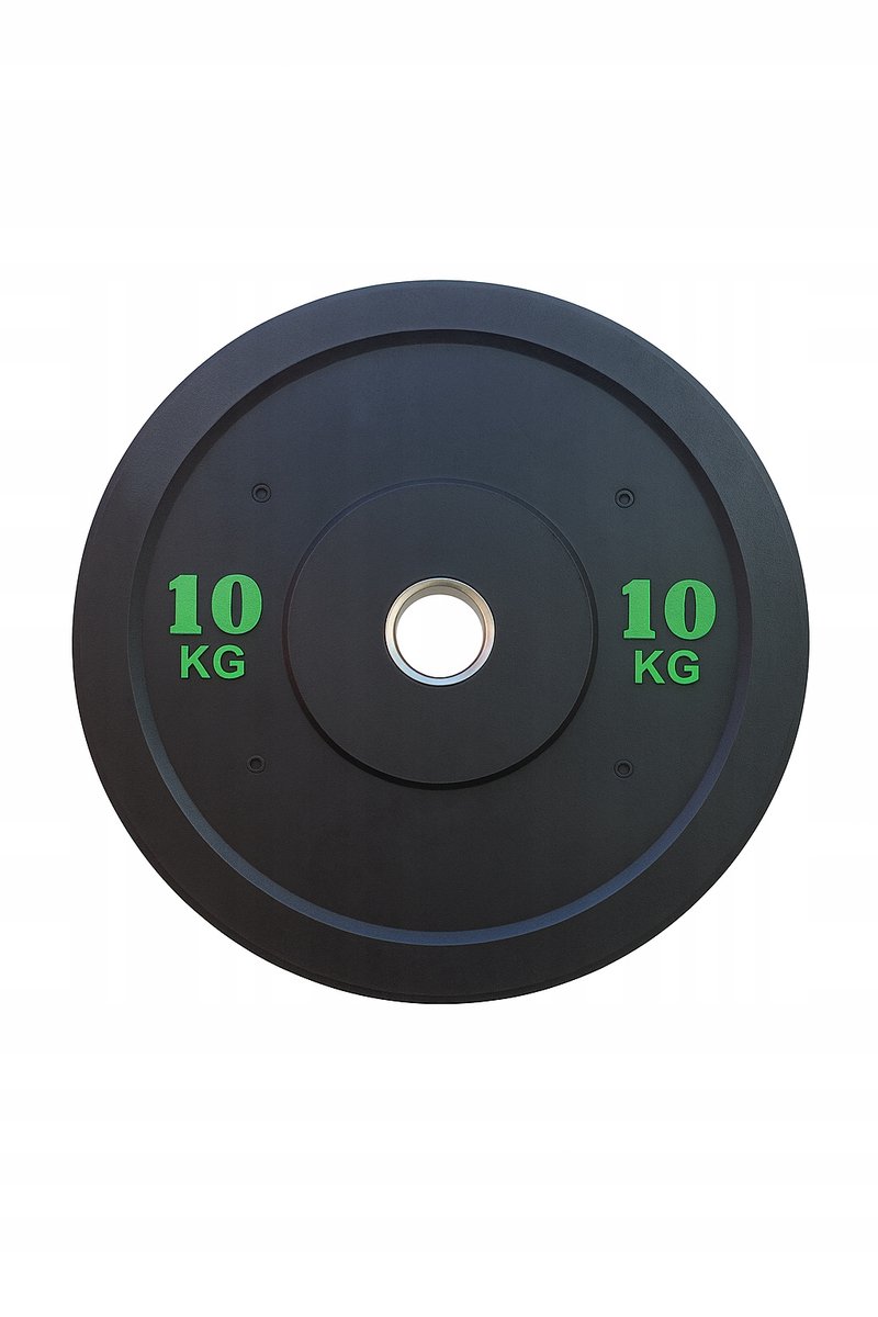 Merkloos Olympisch Gewicht 10 kg - Rubberen Bumper Plate voor Krachttraining