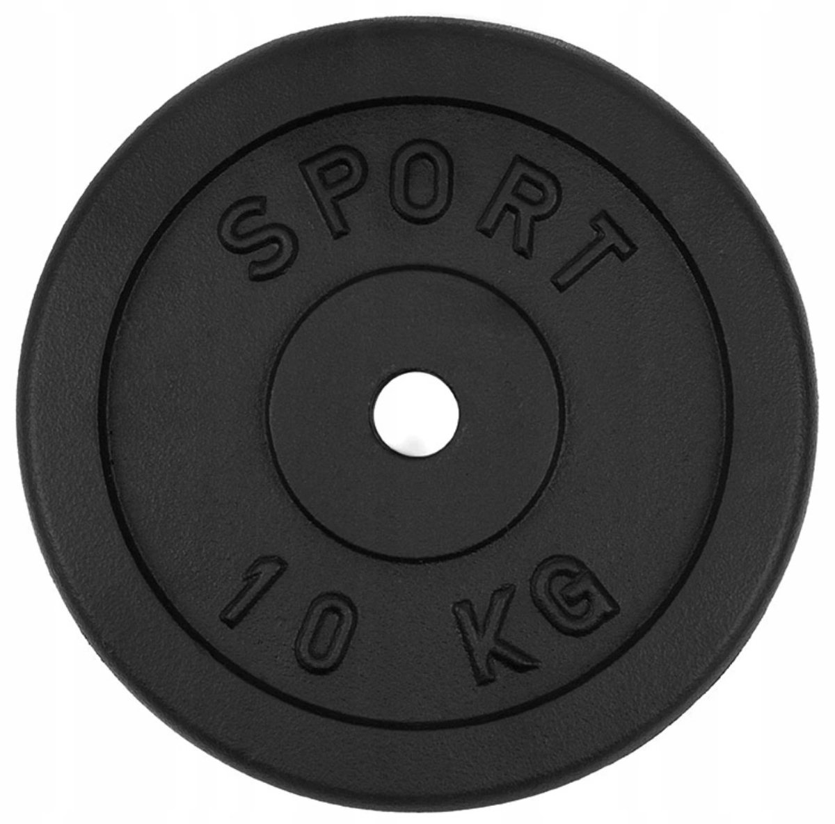 Merkloos gietijzeren gewicht 10 kg, 30 mm opening
