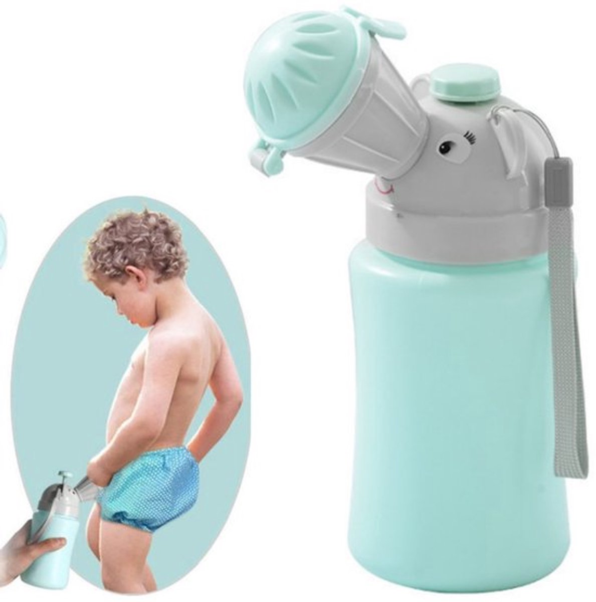 10 artikel - Baby noodtoilet - Draagbare baby-urinepot - Lekvrij - Voor zindelijkheidstraining - Groen - Geschikt voor kampeerders, reizen en jongens