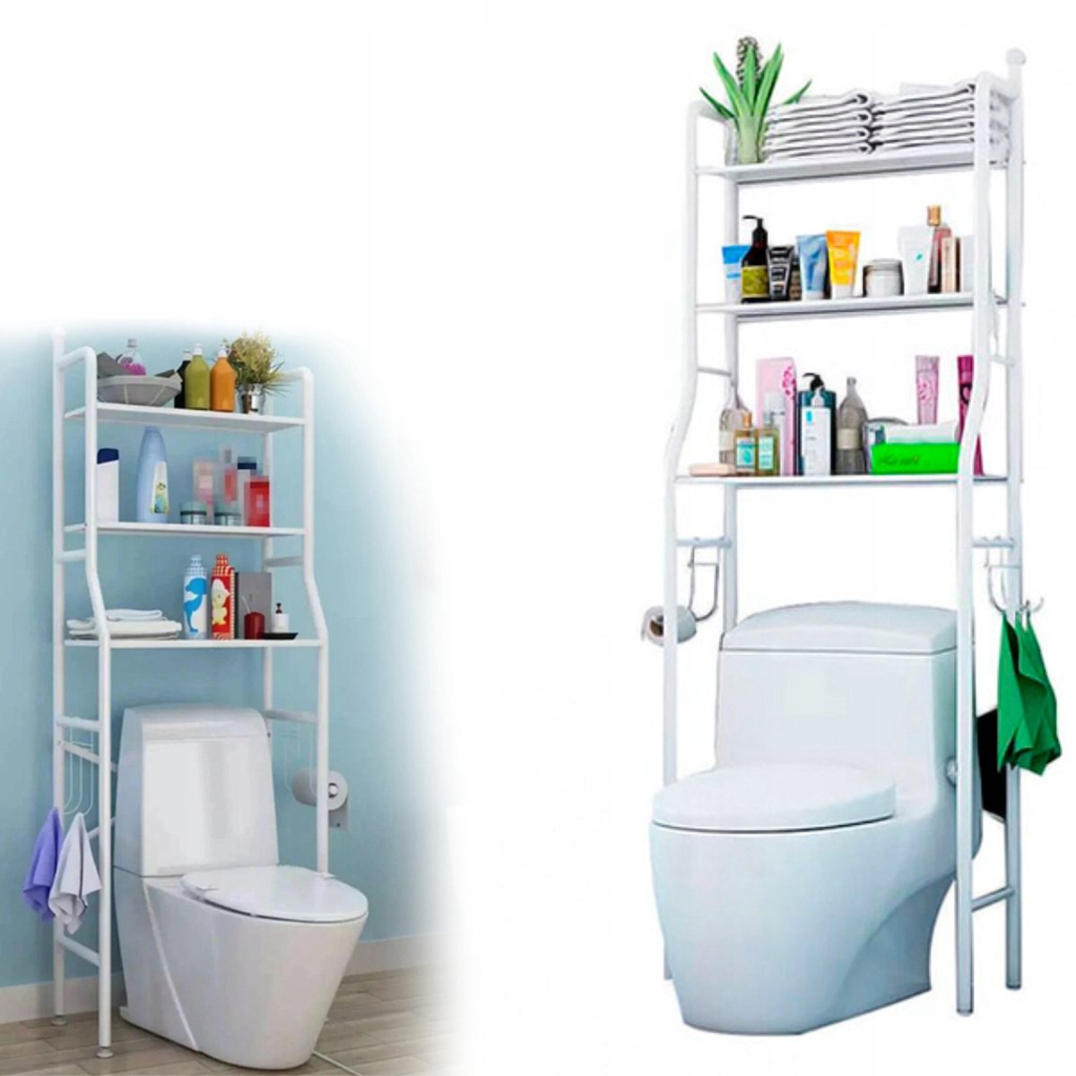 Merkloos Merkloze Toiletorganizer 3 Niveaus - Wit