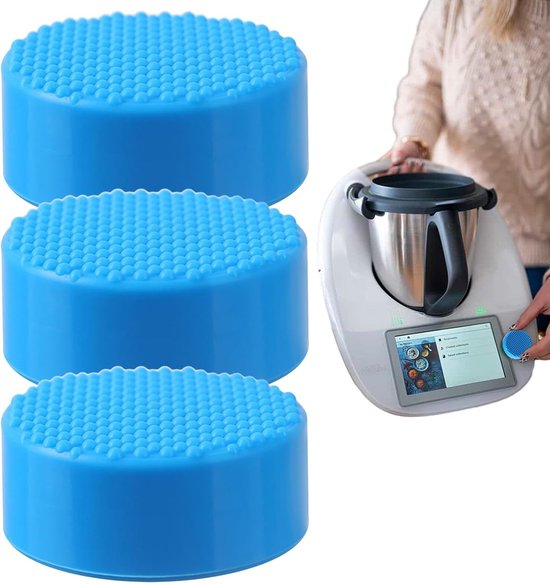 Schakelaarhoes Keukenmachine - Beschermhoes Siliconen - Schakelaars Beschermen - Oliebestendig Zacht Materiaal - 8 cm Diameter - Blauw — afbeelding 5