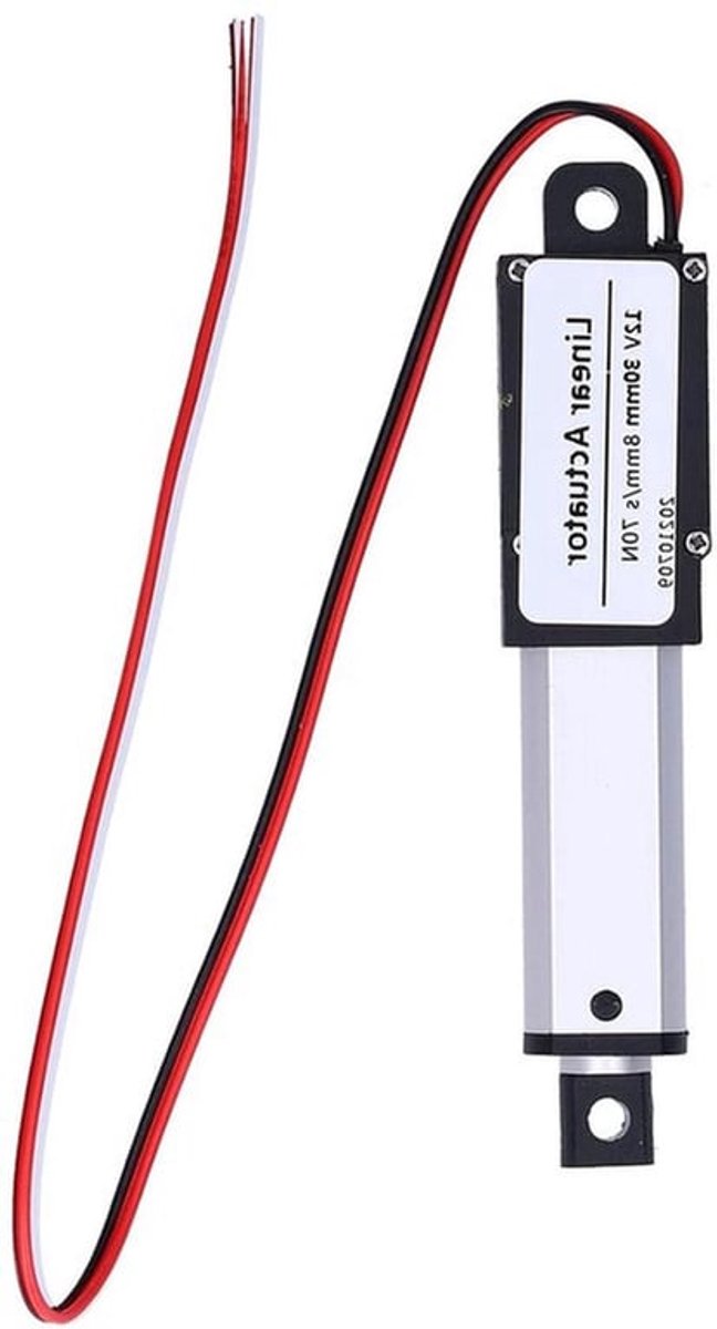 Slag 30mm Lineaire Actuator DC 12V Ruisonderdrukkende Waterdichte Mini Elektrische Actuator (8mm/s-70N)