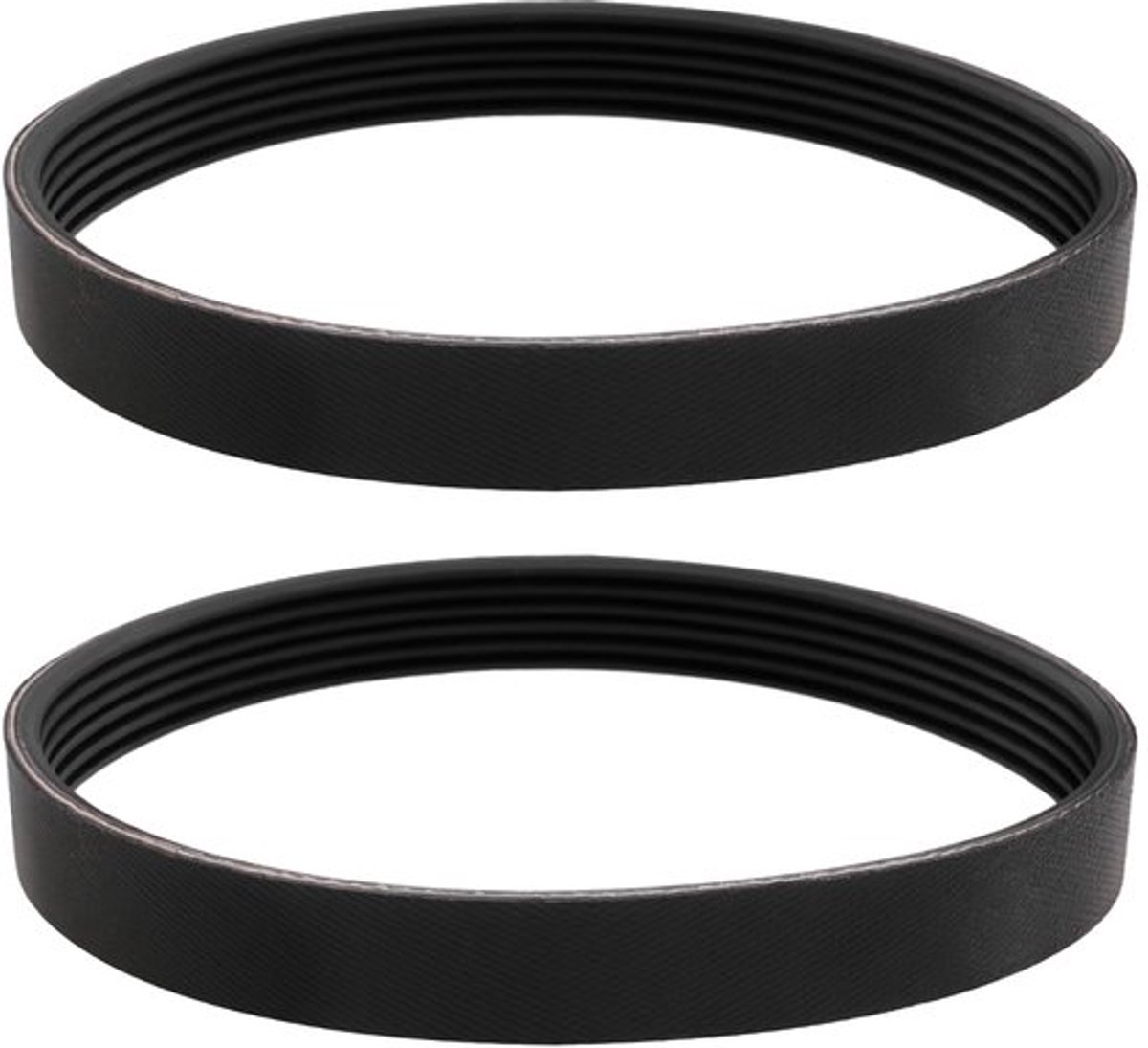 2 stuks 6PJ309 Ribbelriem Serpentine Aandrijfsnaar Serpentine Aandrijfsnaar Geribbelde Riem Rubber Vermogenstransmissieriem Compatibel met Elektrische Scharrel BEV1232 Zwart