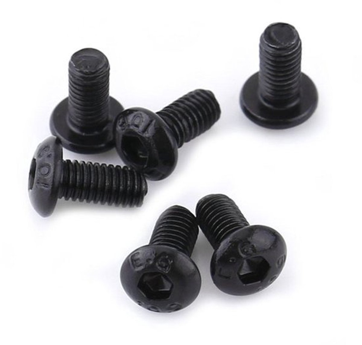 Staal Zwarte Knopschroef M3 Binnenzeskant Ronde Kop Schroeven - 50 Stuks (M3 x 6 mm)