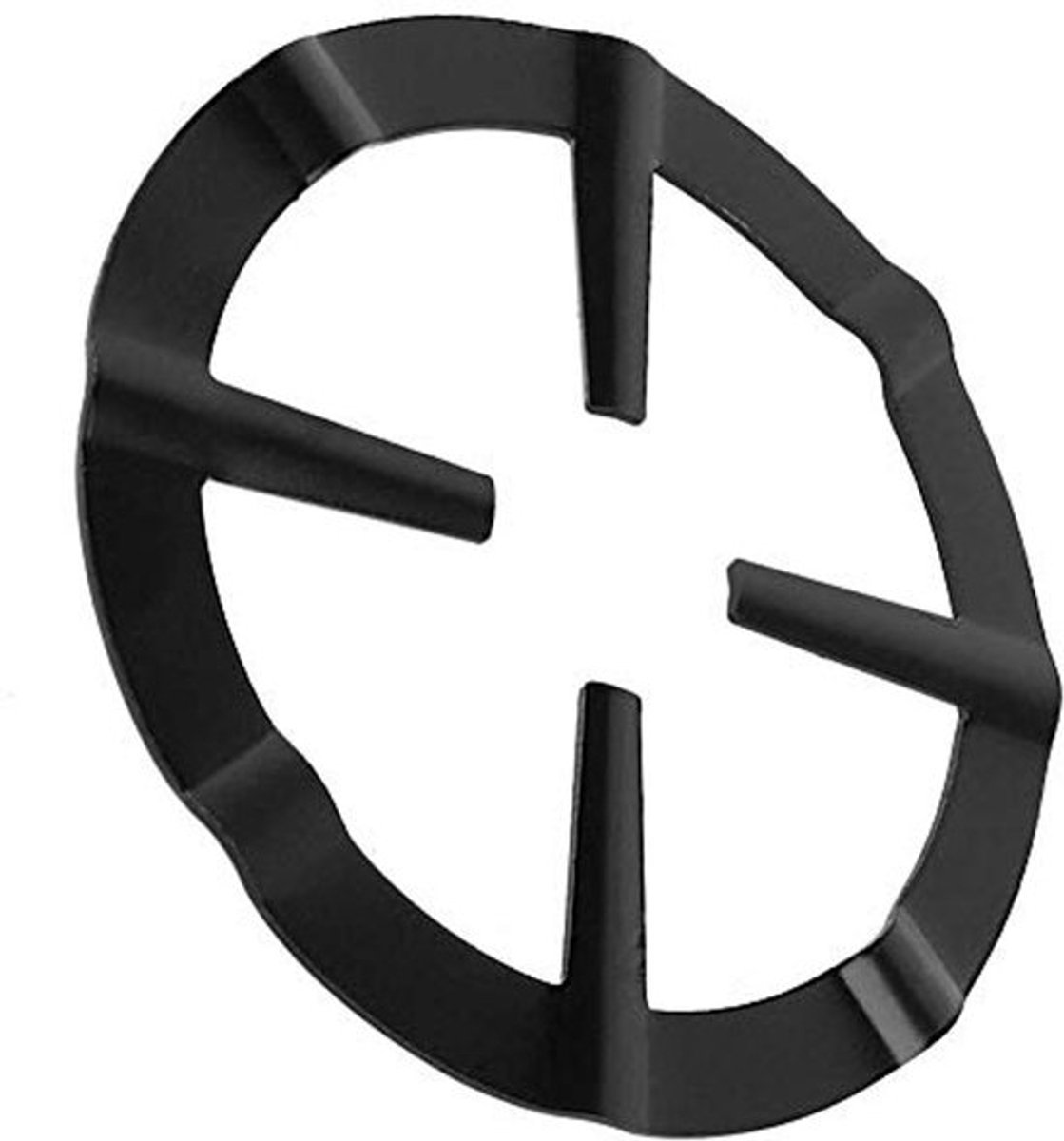 Koffiepot plank, roestvrij staal ijzer zwart mokka koffiepot plank ronde kachel steun rek keuken gereedschap pot rekken voor huishoudelijke kookgerei, 13,3 cm middelste rek gat