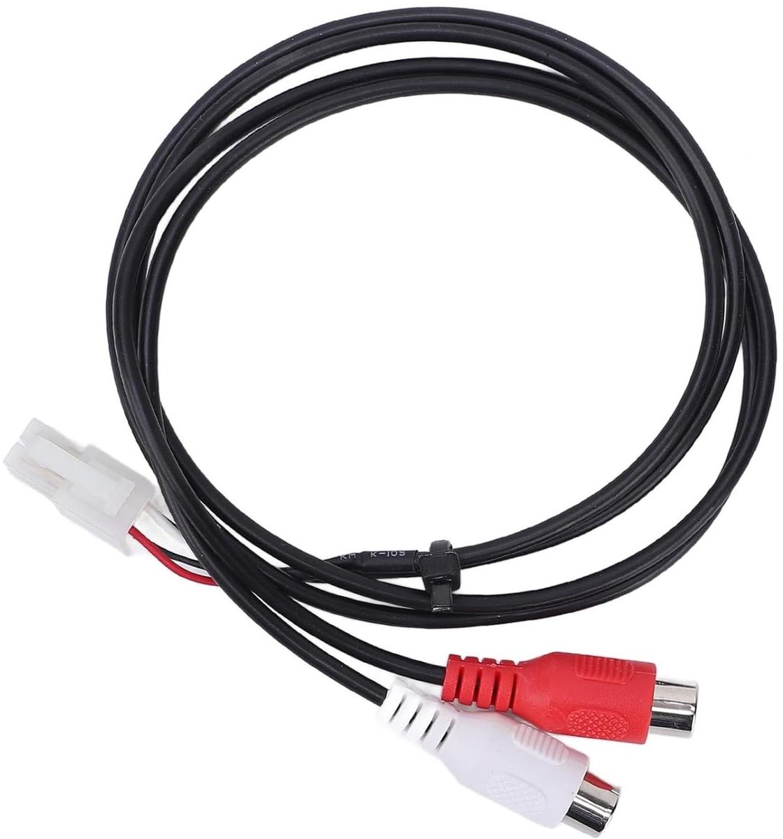 Ingangsharnas Subwoofer - Kabelboom Audio - Autogeluid Installeren - Dubbele Ingang Compatibel - 10 cm - Zwart