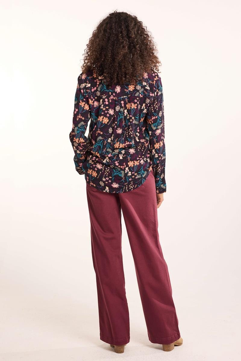 DIDI Dames Blouse Selma Black Tangle print maat 42