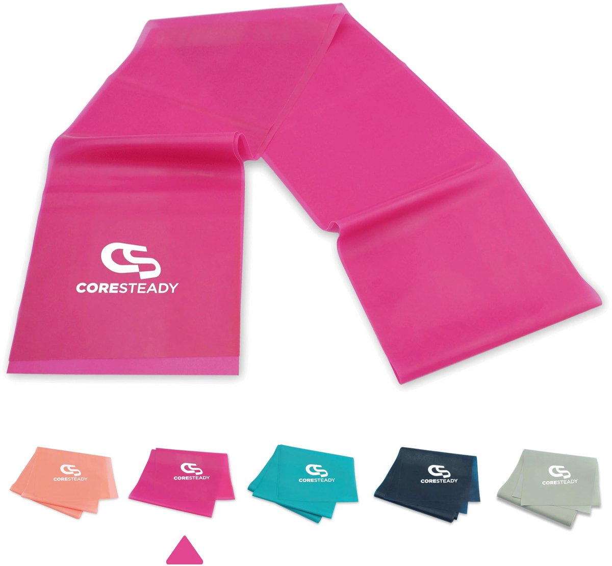 Weerstandstherapiebanden - 1,3 meter - Magenta/licht - Voor pilates, yoga en krachttraining - ShopVlot