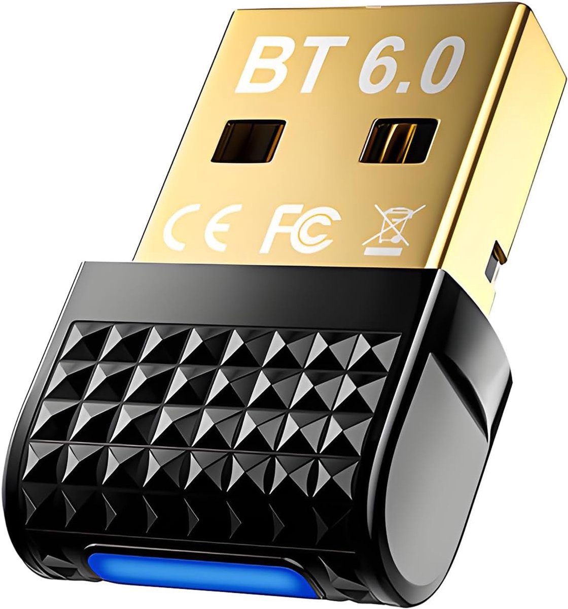 casalora - Bluetooth 6.0 USB Adapter – PC – Max. 5 Apparaten – 20m Bereik – Plug & Play Windows 11/10/8.1/7