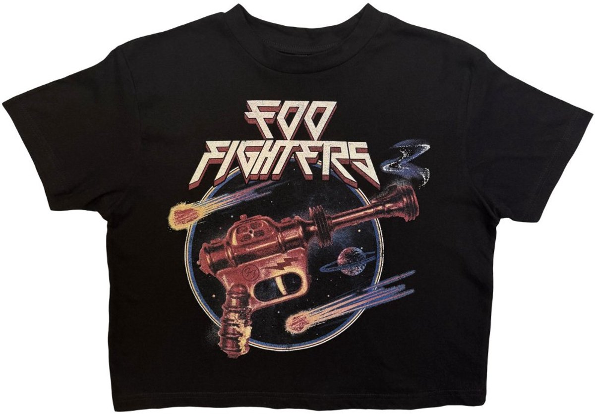 Foo Fighters - Ray Gun Crop top - S - Zwart