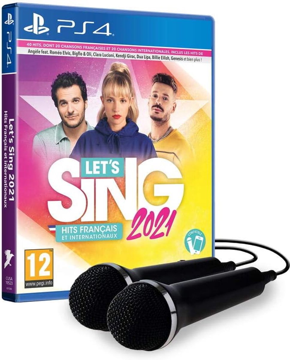 Karaoke spel Let's Sing 2021 - Inclusief 2 microfoons - Gezellig samen zingen - Perfect voor feesten - ShopVlot