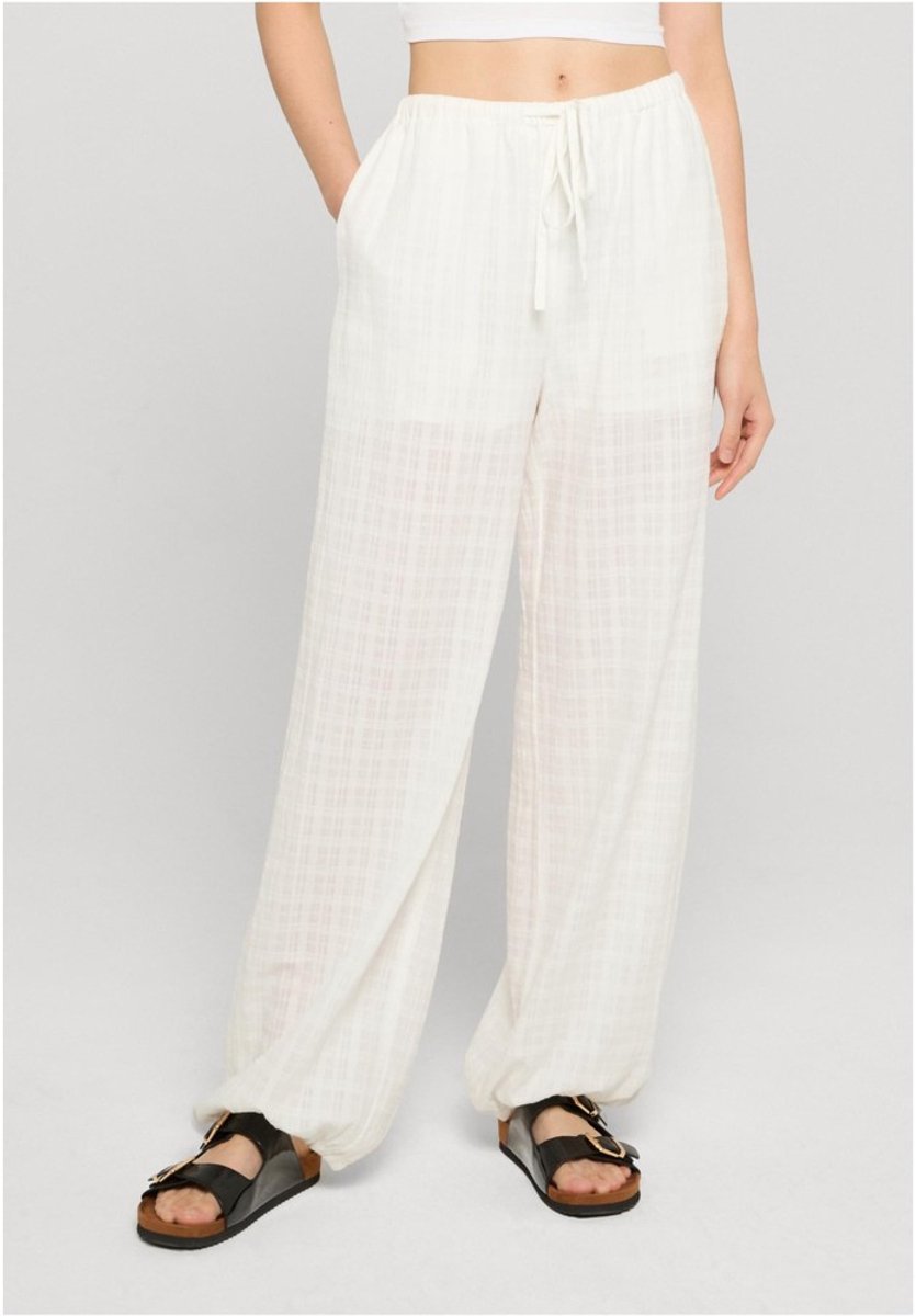 Urban Classics Cotton Baggy Fit Volume Broek rechte pijpen M Wit