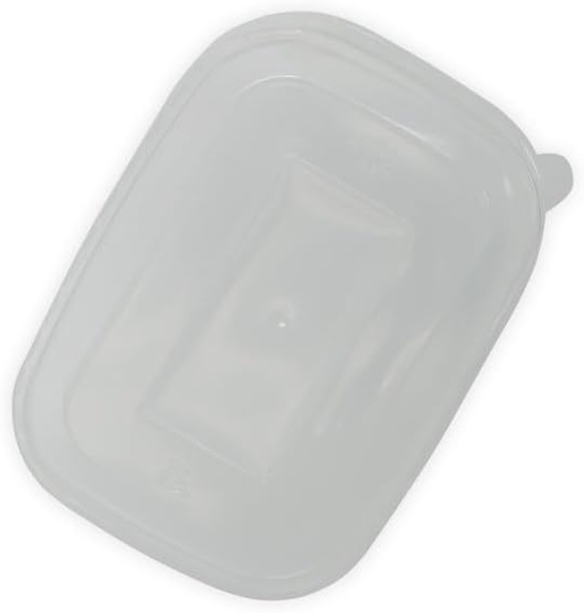 Rectangulaire plastic deksels 50-pack - helder mat PP - milieuvriendelijk - ideaal voor warme gerechten - ShopVlot
