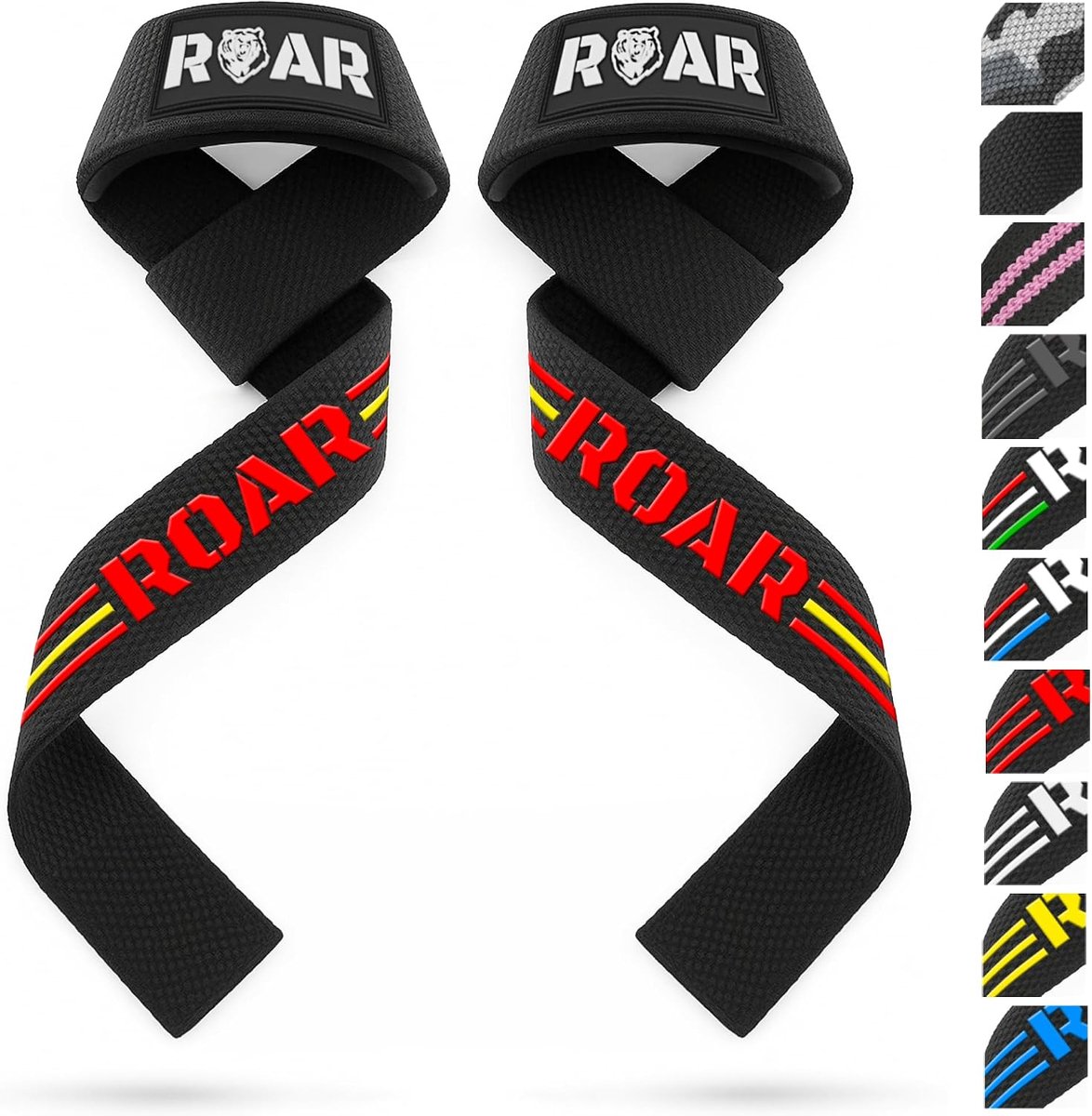 Gewichtheffenriemen - Professionele powerlifting straps - Rubber grip - Verbeter je deadlifts - ShopVlot