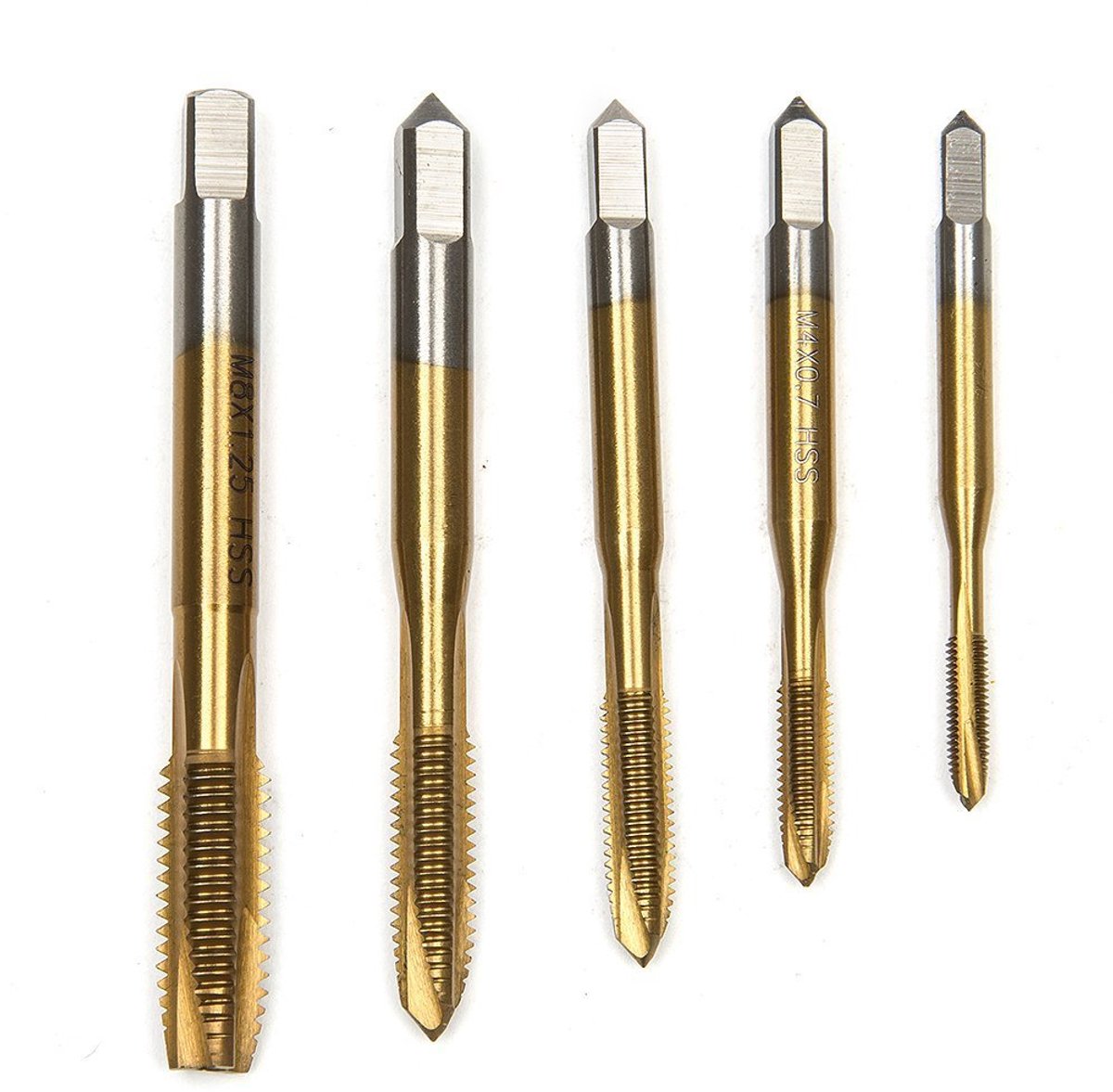 Tap & Die Set M3-M8 - Titanium Coated HSS - Rechtsdraaiend - Geschikt voor staal - ShopVlot