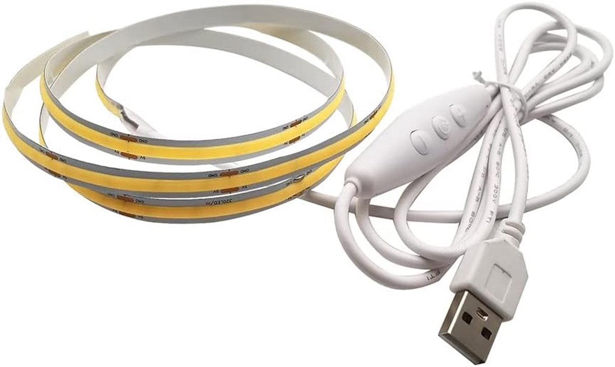 LED Strip Verlichting 640 LEDs - Warm Wit 3000K - Dimbaar - Voor TV Achtergrondverlichting - ShopVlot