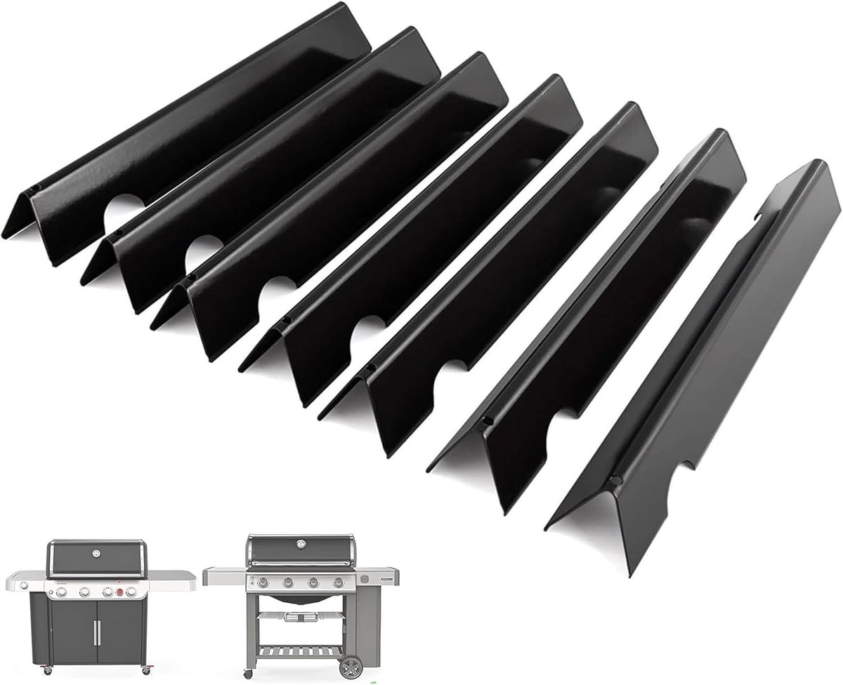 Flavorizer Bars 43.2cm - Vervangingsonderdeel - Porselein geëmailleerd - Voor Weber GS4 Genesis II 400 Series - ShopVlot