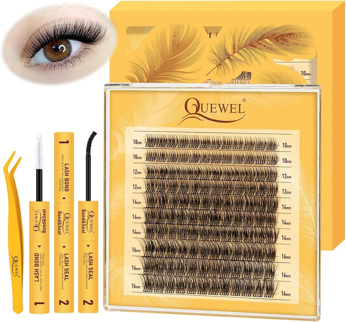 Wimperextensions 120 Stuks - Natuurlijke Individuele Wimpers - Delicaat en Lichtgewicht - Makkelijk DIY Thuis - ShopVlot
