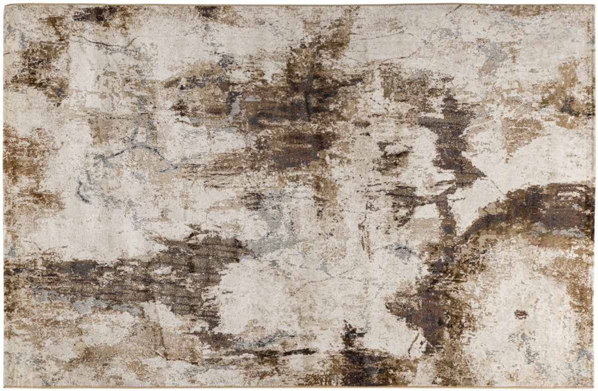 PTMD Mirle Dark Brown Antique Carpet Rectangle L