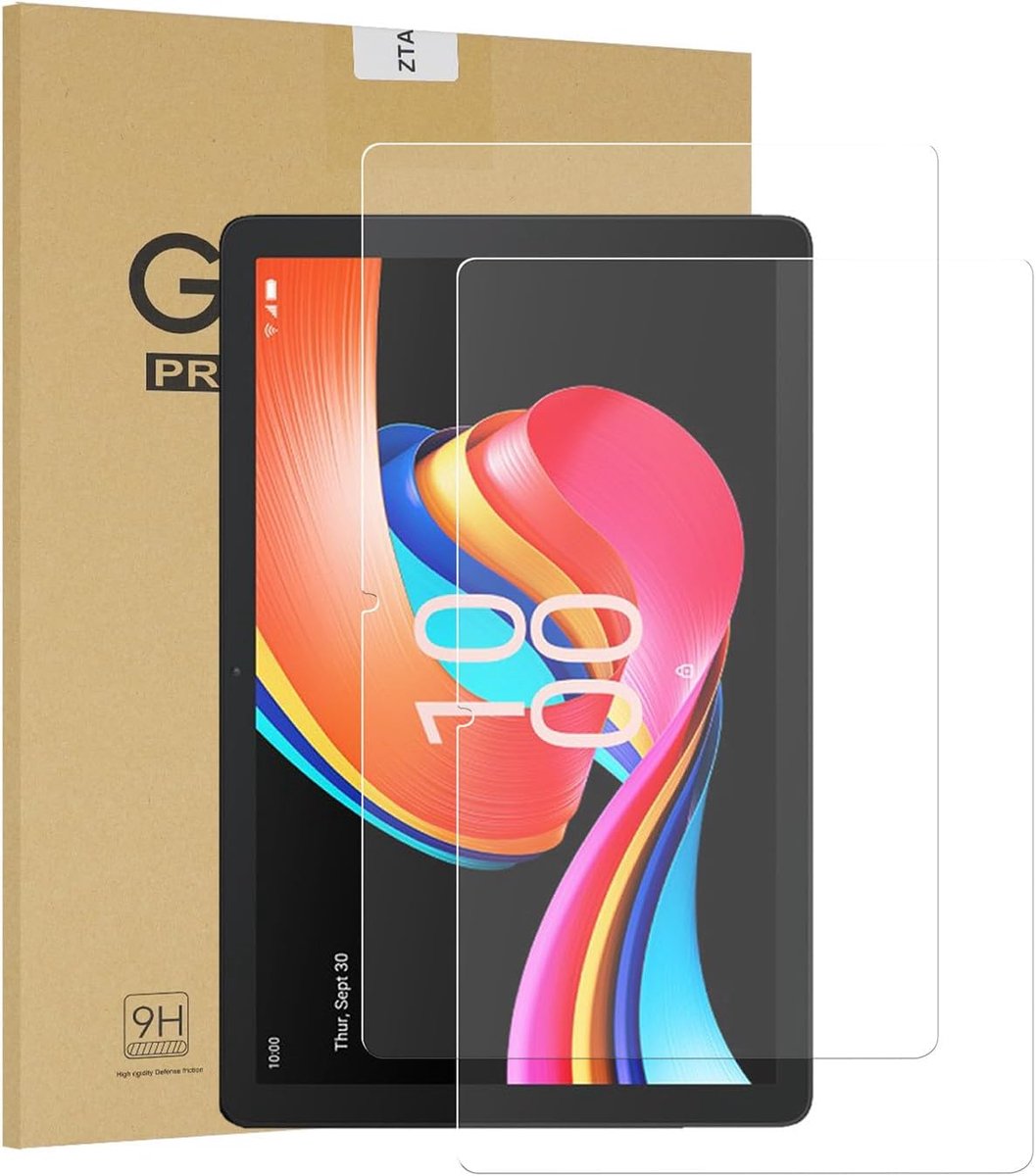 Screen protector TCL Tab 10L Gen2 10.1 inch - gehard glas - 9H hardheid - schokbestendig - ShopVlot