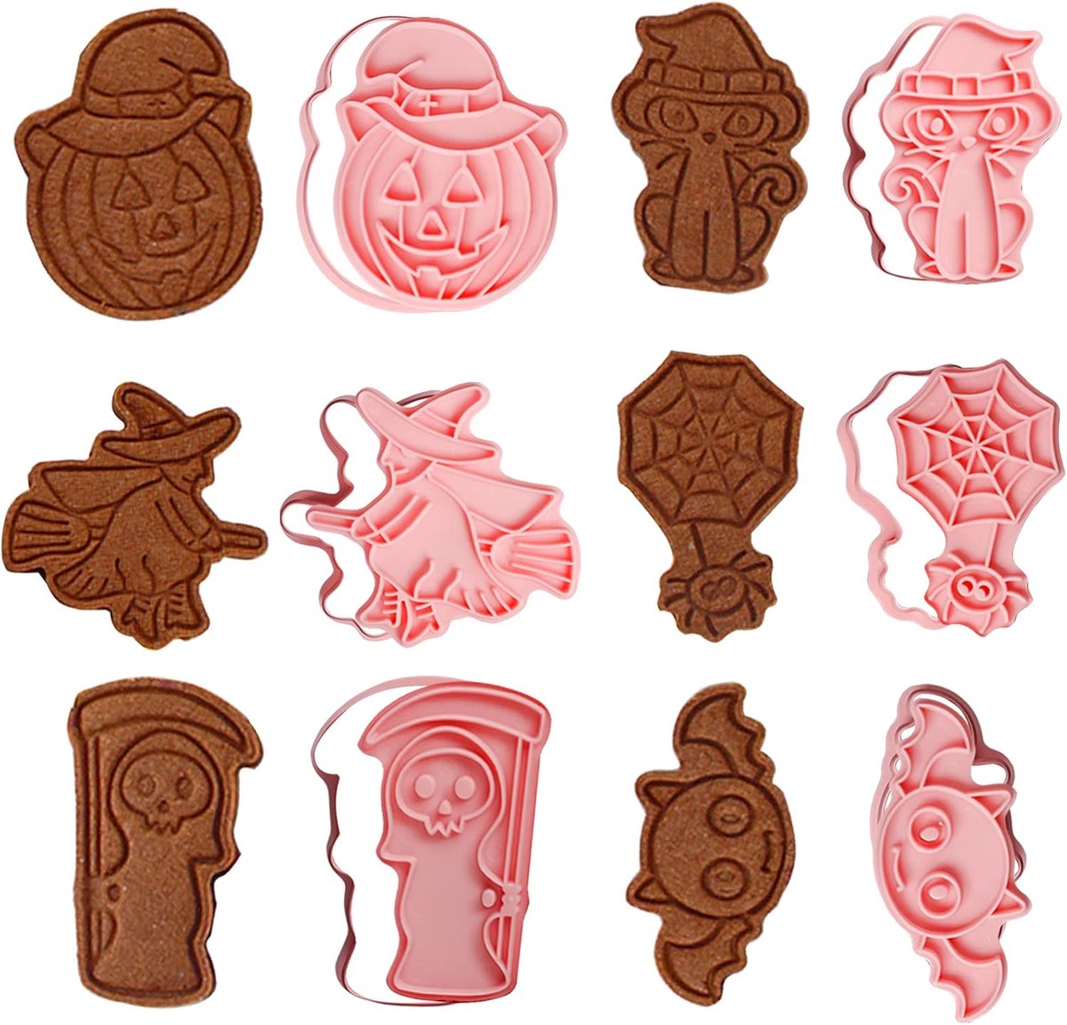 Koekjesuitsteekvormen 6 stuks - Halloween thema - Herbruikbaar - Ideaal voor kinderen - ShopVlot