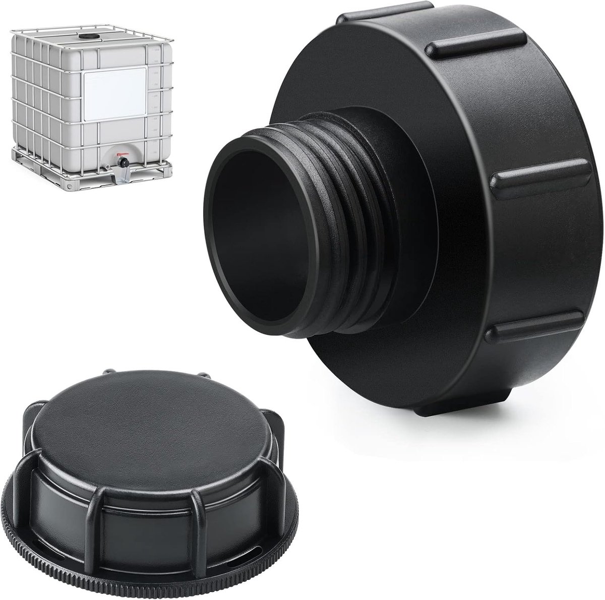 IBC tank adapter - kunststof - voor eenvoudige aansluiting - ideaal voor watertoevoer - ShopVlot