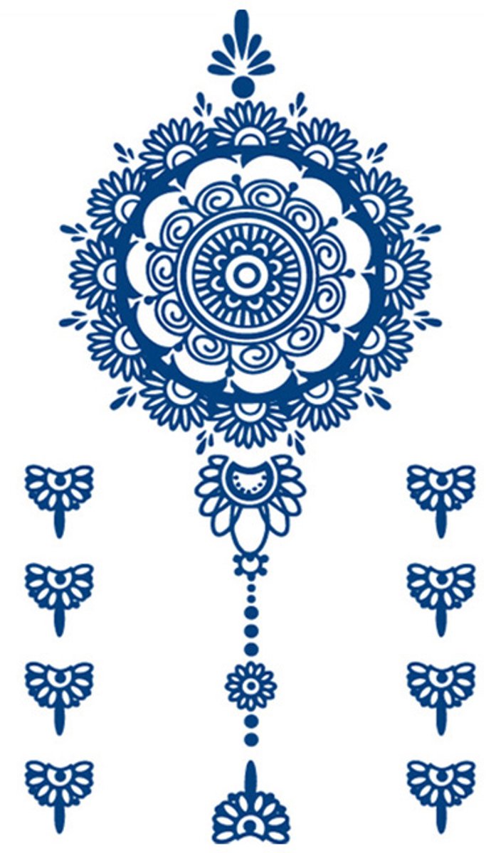 Tijdelijke tattoo Mandala Flow Set 2 weken