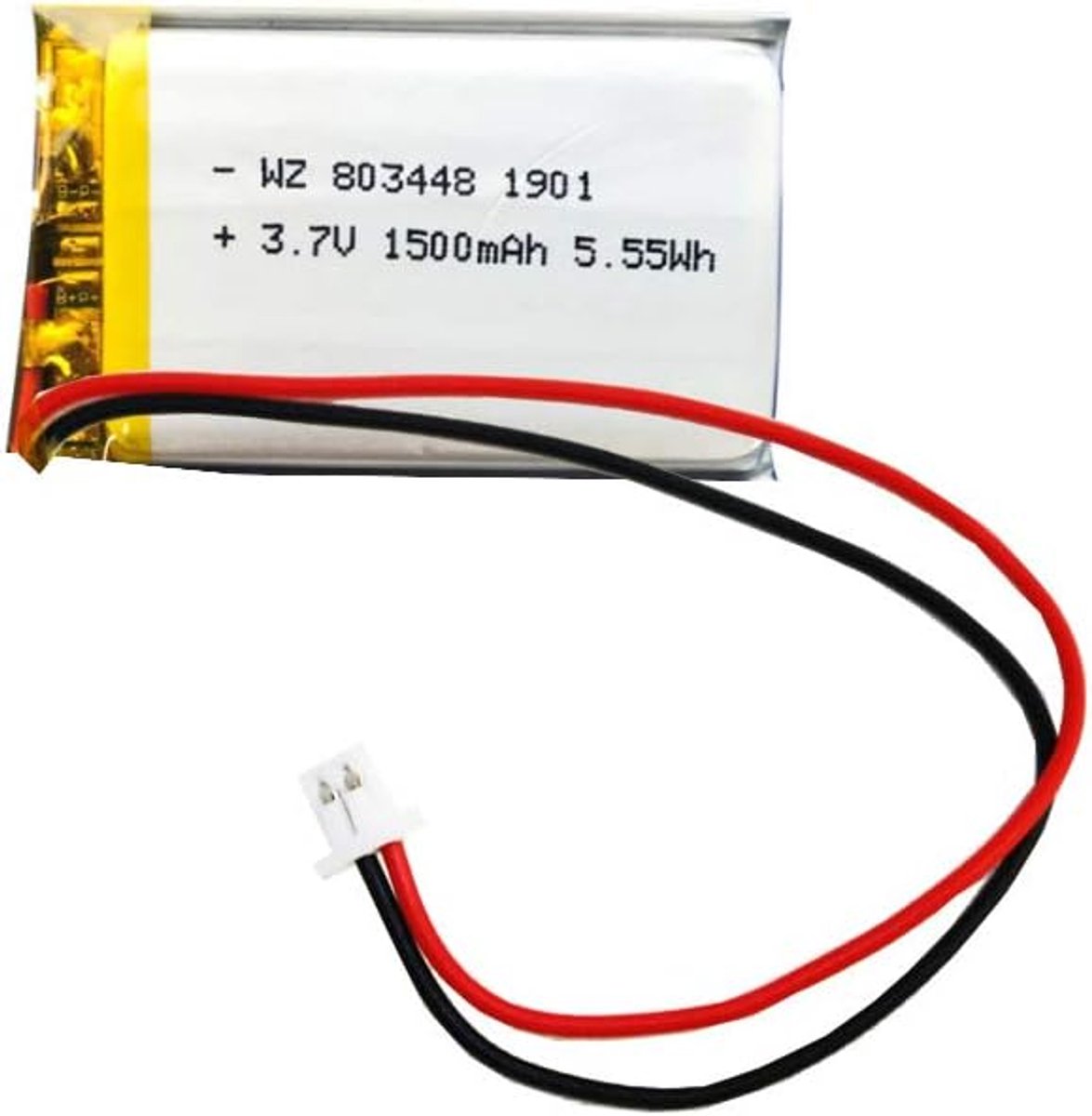 Lithium Polymer batterij 1500mAh - 3.7V - Oplaadbaar - Geschikt voor beauty apparatuur - ShopVlot