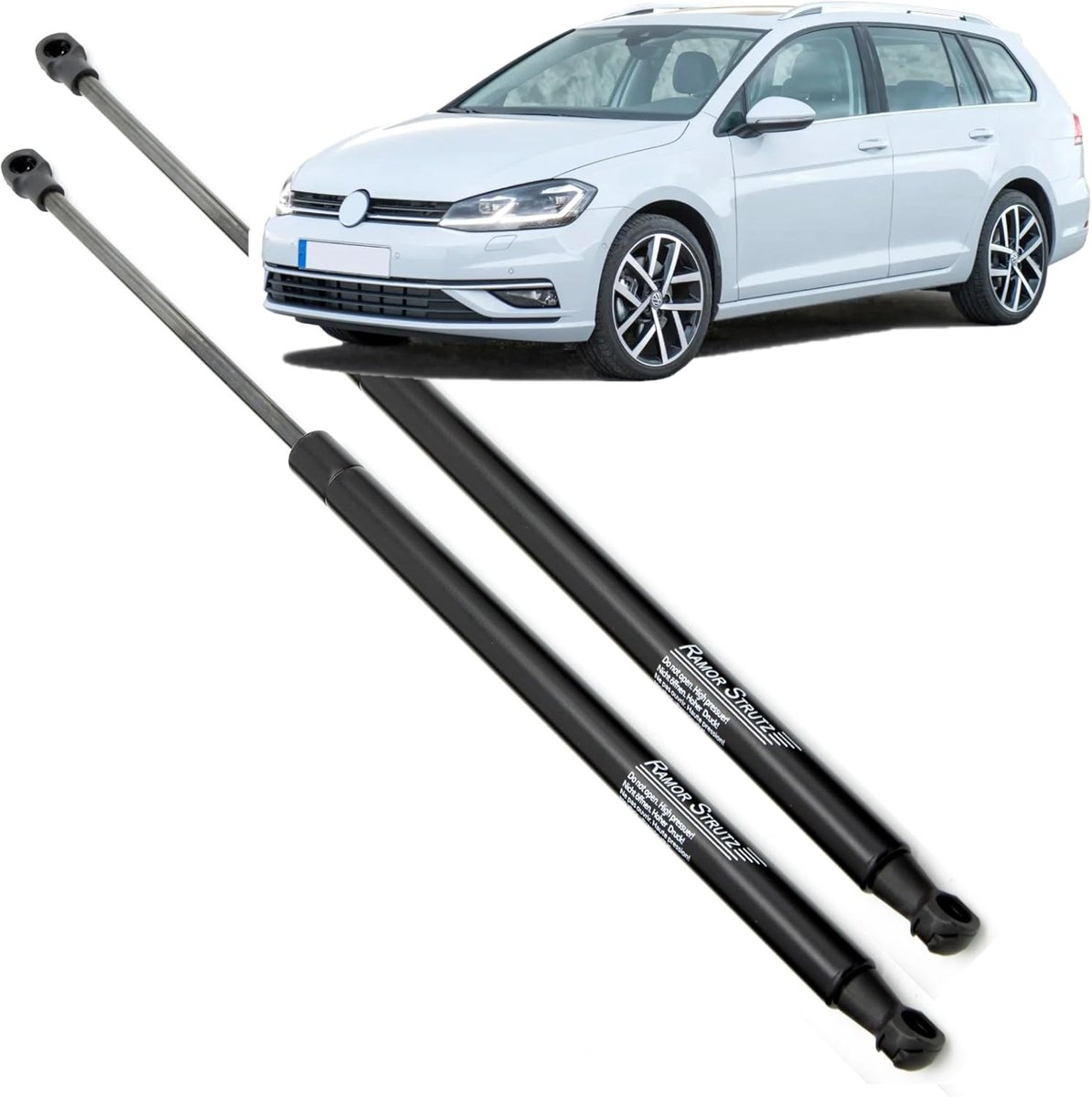Gasveren achterklep VW Golf mk7 - 548 mm - Schokdemper zuiger - Duurzame vervanging - ShopVlot